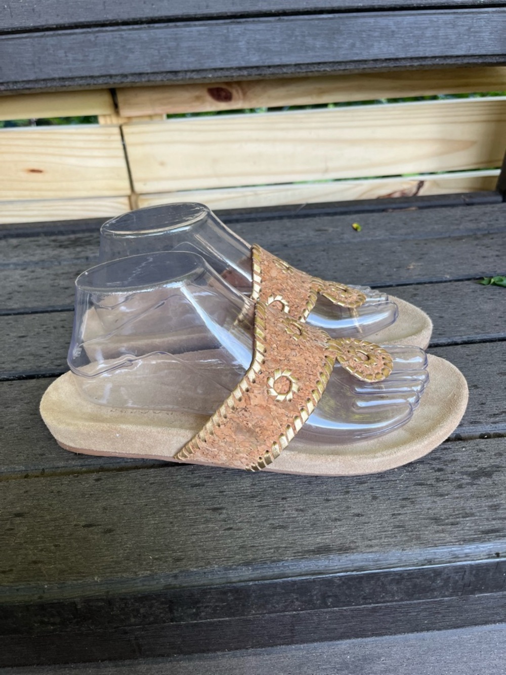 Jack Rogers Jacks Comfort Sandals Taupe Size 8.5
